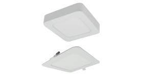 Oprawa Downlight Cct 2W1 Z Ramka 12W 1100Lm Ip20 Kwadrat Biały Ec61084