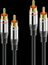 S-AC700-030 Cinch stereo cable, cinch connector, 3 m