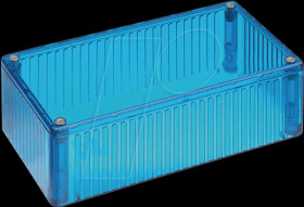 1591CTBU Universal housing, series 1591, 65 x 120 x 40 mm, blue