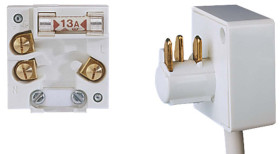 Wtyk sieciowy Wtyczka Montaż na kablu brytyjska 2P+E 13A