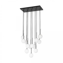 Lampa wisząca MARTIN WHITE z 13 szklanymi kulkami G9 nad stół do salonu 10079 TK Lighting