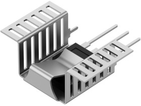 Clip-on heatsink, (L x W x H) 30 x 23 x 15 mm, 17.7 K/W, solderable surface, 10151863