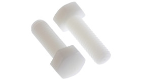 Śruba z łbem sześciokątnym gwint M8 25mm Nylon RS PRO