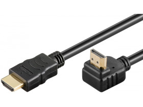 Kabel HDMI / HDMI 1,5m 2.0 (kątowy wtyk 90°) Goobay