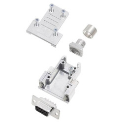 Encitech 6355-0881-31 D-Sub Receptacle set 9 Pins Solder Bucket 180&#xB0;