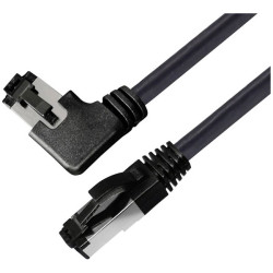 BKL Electronic 144031 RJ45 Network cable CAT 8.1 Black Halogen-free 2 m