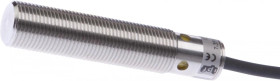 IC991267, czujnik indukcyjny, całkowicie stalowy, M12x1 56long, Flush, Sn: 1.8, 7-35V DC, PNP NO, przewód 2m PUR