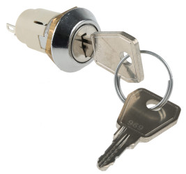 Wyłącznik kluczykowy, SPDT, 1 A przy 24 V AC/115 V AC 2-Way, -20 → +65°C