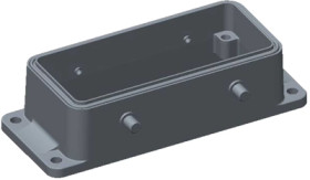 Housing, size HB16, die-cast aluminum, clip locking, IP68, T1425160000-000