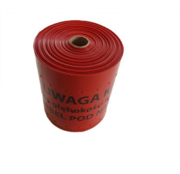 Folia kablowa czerwona 30cm/0,5mm ENEA /z perforowanymi otworami śr. 10mm, + UWAGA KABEL... /100m/