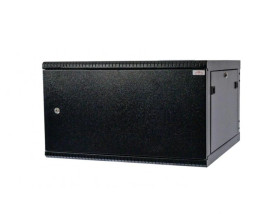 Szafa wisząca 19 6U/400mm drzwi pełne otwierane boki RAL 9005 BOCK-019-060-400-DP-C