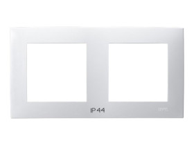 SZAFIR Ramka 2 podwójna do łączników IP-44 biały RH-2Z/00 OSPEL