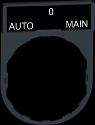 ZBY2185 Legend holder 30x40 mm, for Ø 22-mm devices, with AUTO-O-MAIN le