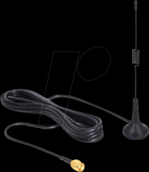 88877 ISM 433 MHz Antenna SMA 3 dBi omnidirectional fixedmagnetic base