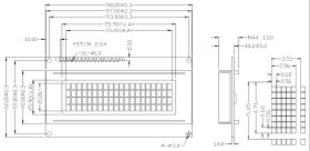 LCD-CC-2004A-YIY Y/G-E6 C