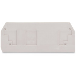 Płytka końcowa i pośrednia Płytka końcowa i pośrednia WAGO Bloki zacisków do montażu na szynie Mocowanie szynowe