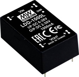 MEAN WELL LDD-1000L Przetwornica DC/DC, do PCB 52 W Ilość wyjść: 1 x Content 1 szt.