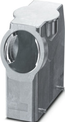 Grommet housing, size B24, die-cast aluminum, 1 x M50, angled, clip locking, IP66, 1082553