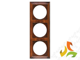 PERŁA Ramka 3 drewniana potrójna teak natura Ra-3PN ABEX