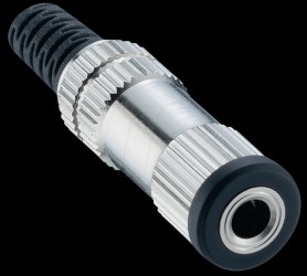 137609 Jack socket, 3,5mm Stereo, metal