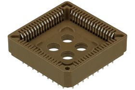 Podstawka; PLCC; P68pG; 2,54mm; 68 torów; 4x17; przewlekany (THT); złocone; 8,1mm; RoHS