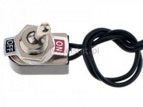 Przeł. hebel. przewód; ON-OFF; 3A/250V