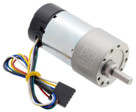 Pololu 70:1 Metal Gearmotor 37Dx70L mm 24V with 64 CPR Encoder (Helical Pinion)