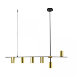 Lampa wisząca Arizona czarno - złota 6xGU10 Light Prestige
