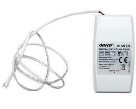 Mikrofalowy czujnik ruchu z zewnętrznym sensorem zmierzchowym 5.8GHz 360st. IP20 1200W OR-CR-246