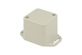 Obudowa; uniwersalna; ZP45.45.40UJH TM ABS; ABS; 46,1mm; 44,8mm; 40,1mm; IP65; przezroczysty; jasnoszary; z tulejkami mosiężnymi