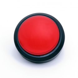 Big Round Push Button - duży, okrągły przycisk z podświetleniem LED, 100mm (czerwony)