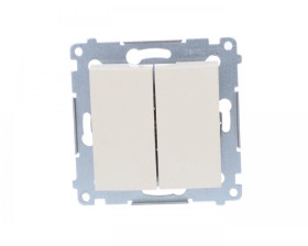 Simon 54 Łącznik świecznikowy, szybkozłącza, kremowy DW5.01/41