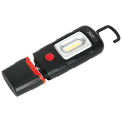 Sealey LED3601 Rechargeable 360&#xB0; Inspection Light 3W COB &amp; 1W SMD LED Black LiPo