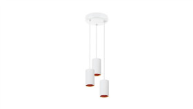 Chloe Gu10 X 3 Gu10 Zwieszana 250V Ip20 3X70x125mm Biały Złoty Okrągła Baza...