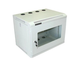 Szafa 19cali wisząca ECO 8U 540x400 RAL7035 szkło