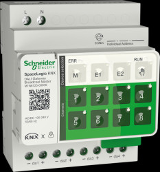 MTN6725-0005S SpaceLogic KNX Secure DALI broadcast gateway, master, 4 channels