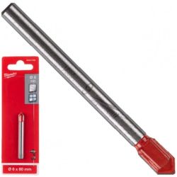 Wiertło do szkła i ceramiki 6x60mm z uchwytem sfazowanym MILWAUKEE