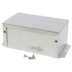 Hammond 1411FBNU Utility Metal Flanged Case 127x76x56mm Aluminium Natural