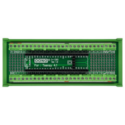 Terminal Block Breakout Board Module for Teensy 4.1, DIN Rail Mount Version