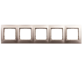 Simon 54 Premium Ramka pięciokrotna złoty mat /do karton-gips/ DRK5/44