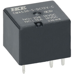 R-TECH 616418 RTKC Automotive Relay, 24VDC, 30A, SPST, PCB Mount