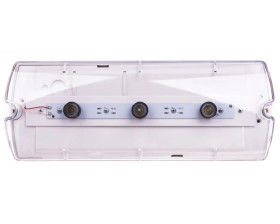 Oprawa awaryjna 3W 1h IP65 IIkl. jednostronna jednozadaniowa HELIOS W 12m HWD/3x1W/C/1/SE/X/TR