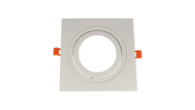 Oprawa Ar111 Kwadrat Ruchoma Biała Ledin