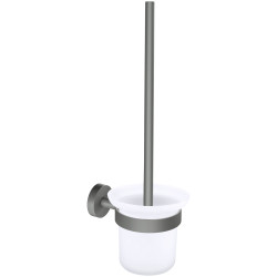 tesa 40581-00000-00 MOON grey toilet brush holder Adhesive metal