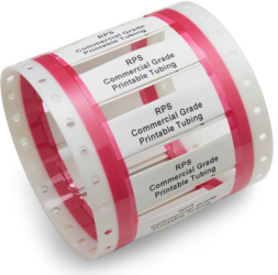 Shrink sleeve marker, 3:1, inside Ø 2.7 mm/1.2 mm, (L) 50 mm, inscribable, white, 2439450001