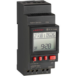 M&#xFC;ller 23588 SC 18.13 Timer Astro DIN Rail 230V 4000W Sunset/Sunrise