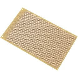 TruComponents 654991 Eurocard PCB Phenolic 160 mm x 100 mm 35 &#xB5;m,Pitch:2.54 mm