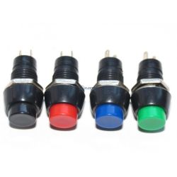 przełącznik przycisk. PBS-20A, SPST, ON-OFF kolory