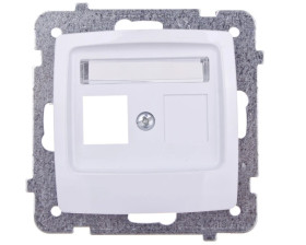 KARO Obudowa gniazda komputerowego pojedynczego biały GPK-1S/p/00