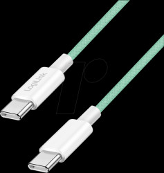 CU0348 Sync and charging cable, USB-C -&gt; C, 60 W, green, 1.5 m